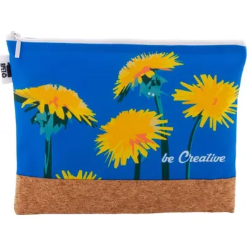 Kosmetická taška Reklamní CreaBeauty Cork L RPET kosmetická taštička na zakázku, bílá