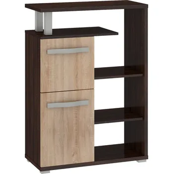 police Regál LEHUA 2D, dub sonoma tmavý/dub sonoma, 5 let záruka + vyzvednutí ZDARMA