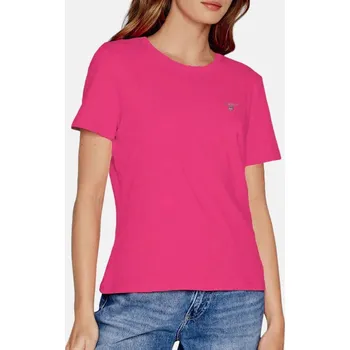 Dámské tričko Dámské růžové triko Gant - Velikost L, Barva Růžová 55829 605158