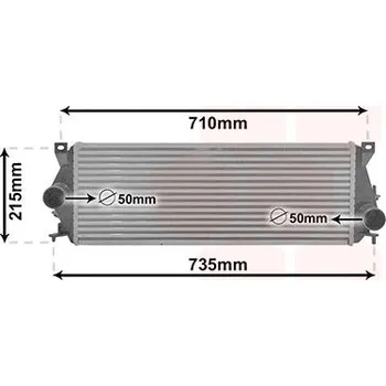 Chladič motoru Chladič turba VAN WEZEL 02012703