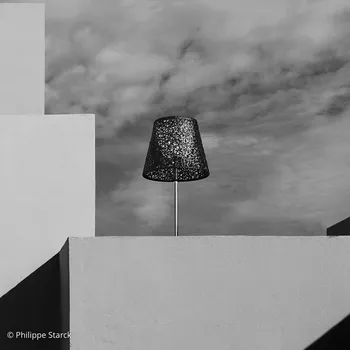 Venkovní osvětlení Flos Architectural FLOS KTribe F3 venkovní stojací lampa Panama - výška stínidla 47 cm, délka / šířka nohy 40 cm chrom, šedá, antracit 1 x 21 W LED - Doprava zdarma