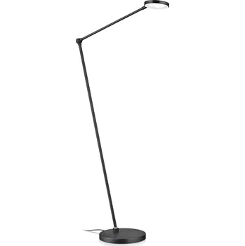 Lampička Knapstein LED stojací lampa Thea-S ovládání gesty, černá - Ø podstavec 22 cm černá matná LED celkem 12,8 W - Doprava zdarma