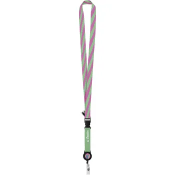 Reklamní Subyard YoYo B RPET lanyard se sublimací na zakázku, bílá