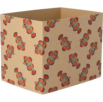 Jednorázové nádobí Reklamní CreaSleeve Kraft 404 papírový kraftový rukáv na zakázku, přírodní