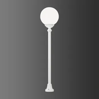 Venkovní osvětlení LCD Osvětlení cesty 1132 s kulatým stínidlem, bílá bílé 1 x 75 W - Doprava zdarma