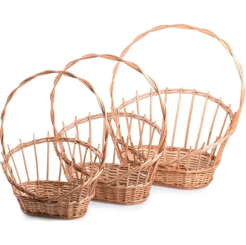 Dárkový potravinový koš Dárkový koš proutěný ovalový Regalo I. velikost š. 20 cm