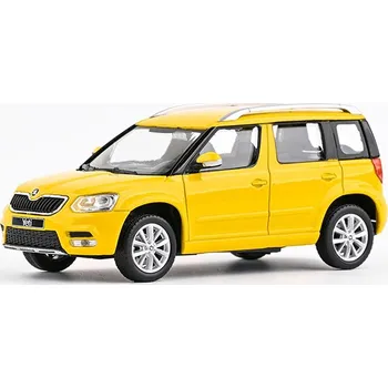 autíčko Škoda Yeti FL 2013 Žlutá Taxi 1:43 Škoda Yeti facelift 2013 - kovový model auta