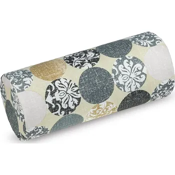 Dekorativní polštářek Bellatex Válec Berta Šedá,Bílá