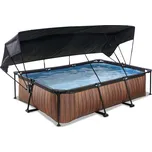 Exit Toys Wood pool 3 x 2 m hnědý