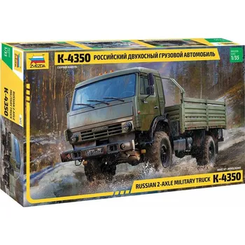 autíčko KAMAZ-4350 1:35 Zvezda - stavebnice Nákladní vůz K-4350 1:35 Zvezda - ModelKIT