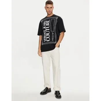 Pánské tričko Versace Jeans Couture T-Shirt 76GAHE04 Černá Regular Fit L