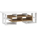 Konferenční stolek DORINDA typ 1, dub burgundský/bílá, 5 let záruka + vyzvednutí ZDARMA