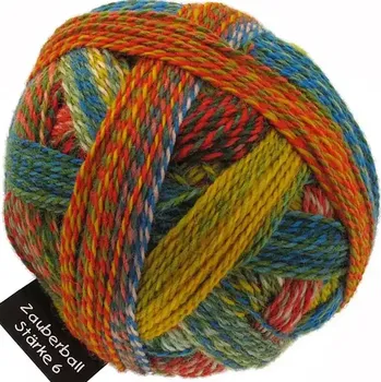 Příze Schoppel Wolle Zauberball®Stärke 6 1701 Papagei (Příze Zauberball Stärke 6 1701 Papagei)