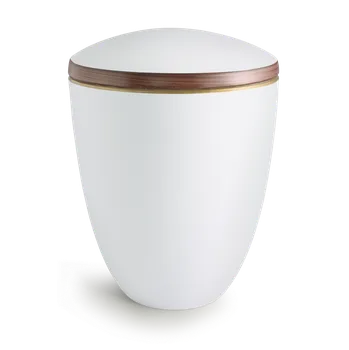Smuteční dekorace Keramická urna Tosca - Bílá