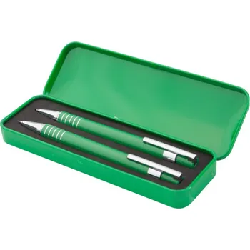 Reklamní Twinox sada kuličkového pera a mechanické tužky, zelená