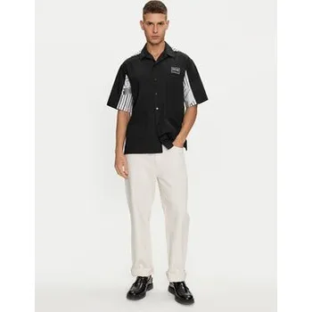 Pánské oblečení Versace Jeans Couture Košile 76GAL202 Černá Relaxed Fit 54