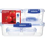 Sistema Sada 6 vodotěsných krabiček na potraviny KLIP IT PLUS 2x 180 ml, 2x 400 ml, 1x 1 l a 1x 2,2 l