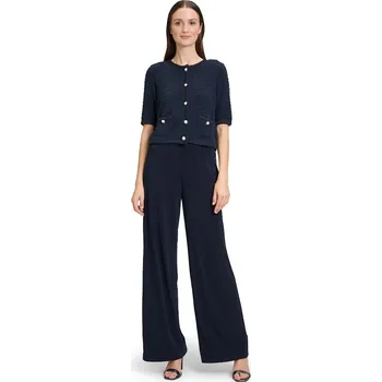 Vera Mont dámské široké společenské kalhoty 4972/4702 8541 Modrá 42