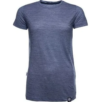 Dámské tričko Vlnka Dámské tričko Woolee ze směsi Merino vlny a tencelu modrá velikost oblečení L