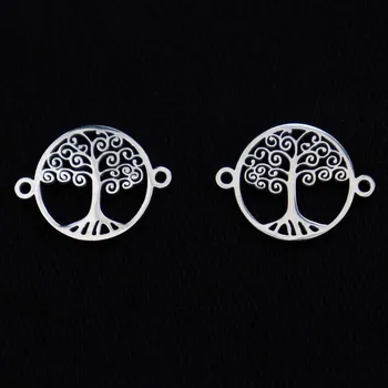 Dětské navlékací korálky Pro Háčkování Mezidíl strom života 21 x 16 mm ocel