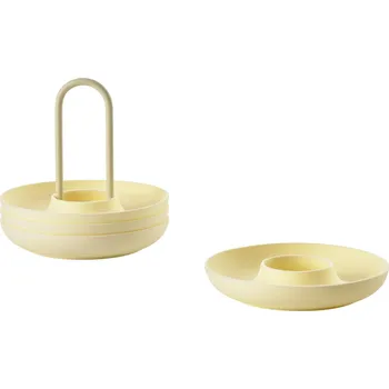 Úložný box Zone Denmark, Podstavce na vejce Singles se stojanem světle žluté 4 ks - Formadore