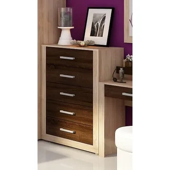 Komoda Šuplíková komoda MOLTENO, dub sonoma/dub sonoma tmavý, 5 let záruka + vyzvednutí ZDARMA