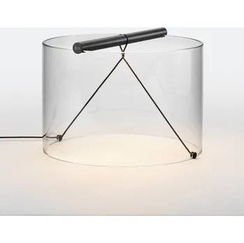 Lampička FLOS To-Tie T3 LED stolní lampa, černá - kabel 180 cm čirá, černá matná 1 x 10 W LED - Doprava zdarma