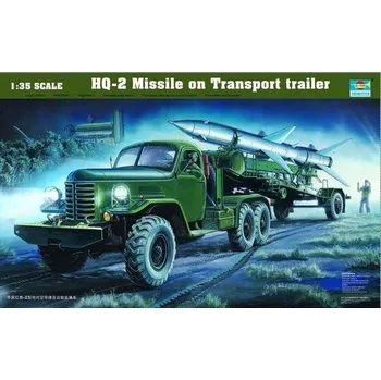 Plastikový model HQ-2 Missile on Transport trailer - Trumpeter 00205