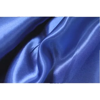 Saten Pes AZURA MODRÁ 200 gr - látka na šaty - Modrá, 150 cm
