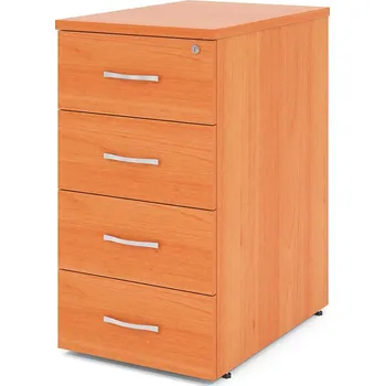 Zásuvkový kontejner Kontejner Impress 40,6 x 60 cm - 4 zásuvky (ke stolu Impress 76 cm), hruška