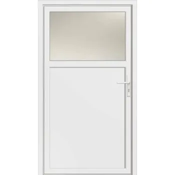 Vchodové dveře Plastové vchodové dveře vedlejší Missouri 98x198 cm P bílé