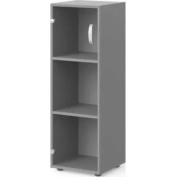 Policová skříň Střední skříň Manager 39,9 x 42,2 x 119,5 cm, levá, šedá