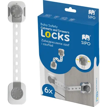 Dětská zábrana Sipo SBS-214 univerzální dětská pojistka 6 kusů