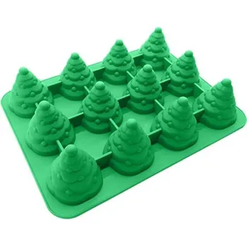 Nádoba na pečení Silikonová forma stromečky 35,5x26 cm - Cakesicq