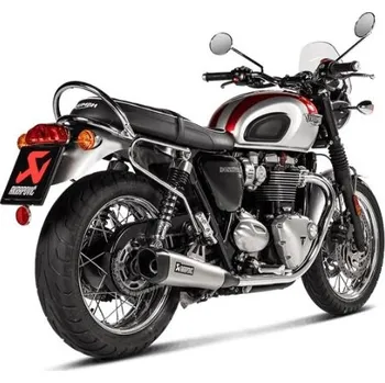 Motodíl Výfuk Akrapovič Slip-On Line (Titan) na Triumph Bonneville T100, T120 (16-20)