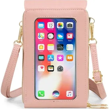 Kabelka Crossbody kabelka luxusní dámská - Růžová