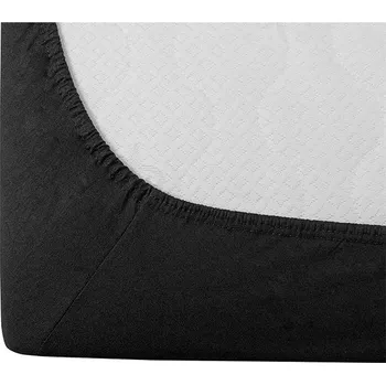Prostěradlo TEXTILOMANIE Jersey EXCLUSIVE tmavě šedé 160 × 200 cm