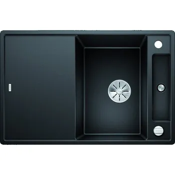 Granitový dřez Blanco AXIA III 45 S Silgranit černá, skleněná deska