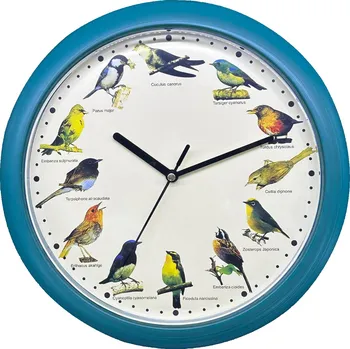 Hodiny Herzberg HG-03718: Japonské hodiny se zpěvem ptáků - zelené