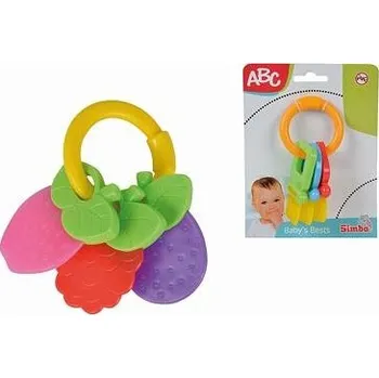 Hračka pro kojence ABC Chrastítko a kousátko 2v1, klíče/ovoce