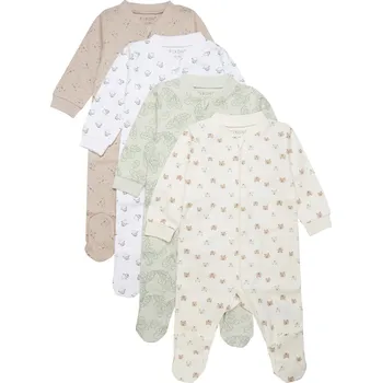 Kojenecký overall OVERALY FIXONI 4 KS UNI S ŤAPKAMI NA ZIP, MOONLIGHT Velikost: 56