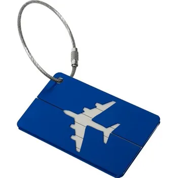 Ledvinka Jednobarevná baggage tag s letadlem Barva (Varianta): Modrá