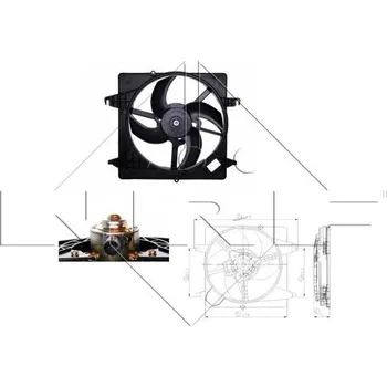 Chladič motoru Větrák, chlazení motoru NRF 47259