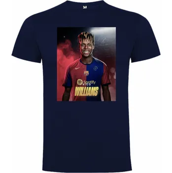 Pánské tričko Dětské tričko Nico Williams Barcelona Barva: Námořnická modrá/Navy, Velikost: 5XL