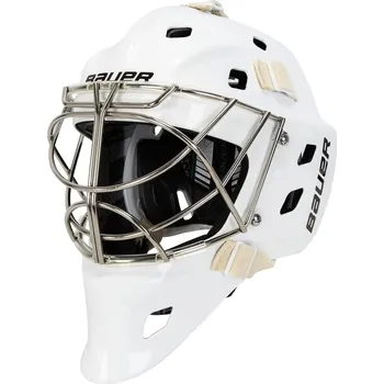 Hokejová helma Brankářská hokejová maska Bauer NME ONE GOAL MASK - CAT EYE White Senior M