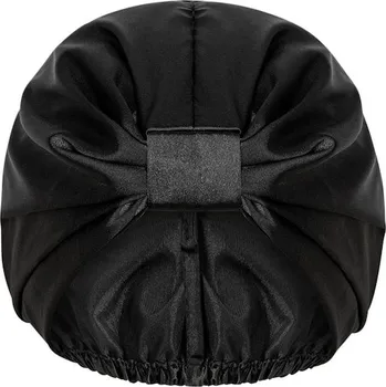 GLOV 465210 saténová čepice na spaní proti zacuchávání, černá