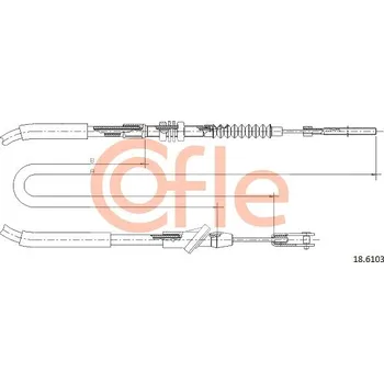 Spojkové lanko COFLE Tažné lanko, ovládání spojky 186103