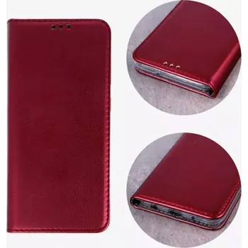 Pouzdro na mobilní telefon TT-TopTechnology Kožené pouzdro pro Xiaomi 13T vínové, wine red, model knížka, řada SMART MAGNETIC