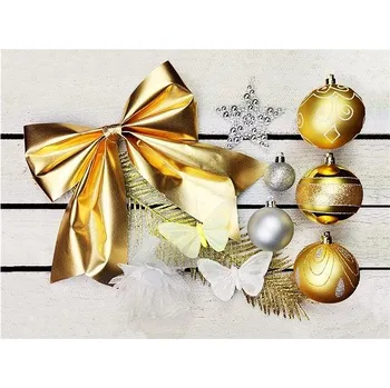 Vánoční dekorace LAALU Vánoční ozdoby - sada ZÁŘIVÁ ELEGANCE, na stromky 120 - 210 cm