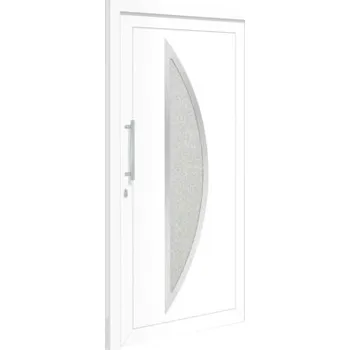 Vchodové dveře Vchodové dveře plastové Iowa bílé 100x210 cm levé